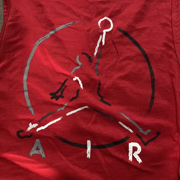 π Air Jordan Red Tank Top - Like New! - Picture 4 of 4